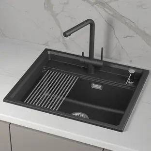 Мойка GRANULA Kitchen Space 6003i, ЧЁРНЫЙ фото 3