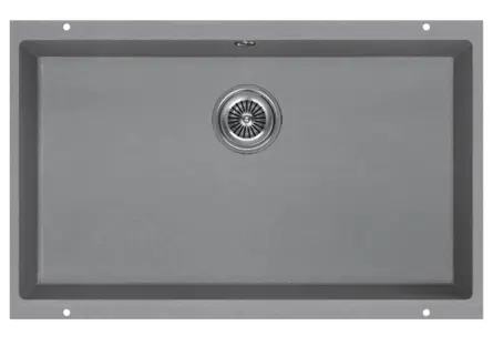 Мойка кухонная KUCHENSTERN UNDER 80 103TN10 Титан фото 1