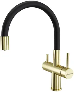 Смеситель KUCHENSTERN WURM-FE 750GL80 Золото фото 1 Смеситель KUCHENSTERN WURM-FE 750GL80 Золото фото 1