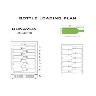 Винный холодильник Dunavox DAU-40.138SS фото 3