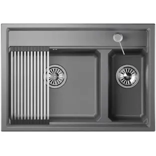 Мойка GRANULA Kitchen Space 7302, АЛЮМИНИУМ фото 2