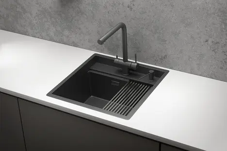 Мойка GRANULA Kitchen Space 5051, ЧЕРНЫЙ МАТОВЫЙ фото 3
