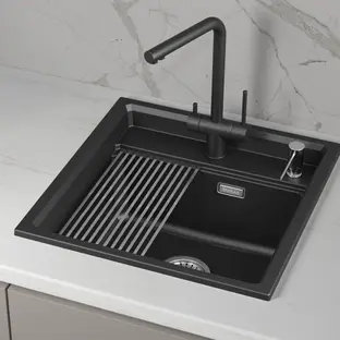 Мойка GRANULA Kitchen Space 5002i, ШВАРЦ фото 2