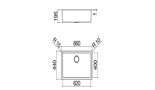 Мойка кухонная Barazza 1X6240I фото 2 Мойка кухонная Barazza 1X6240I фото 2
