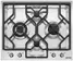 Варочная поверхность Smeg PGF64-4 Classica
