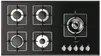 Газовая панель Fulgor Milano FCH 905 G DWK BK