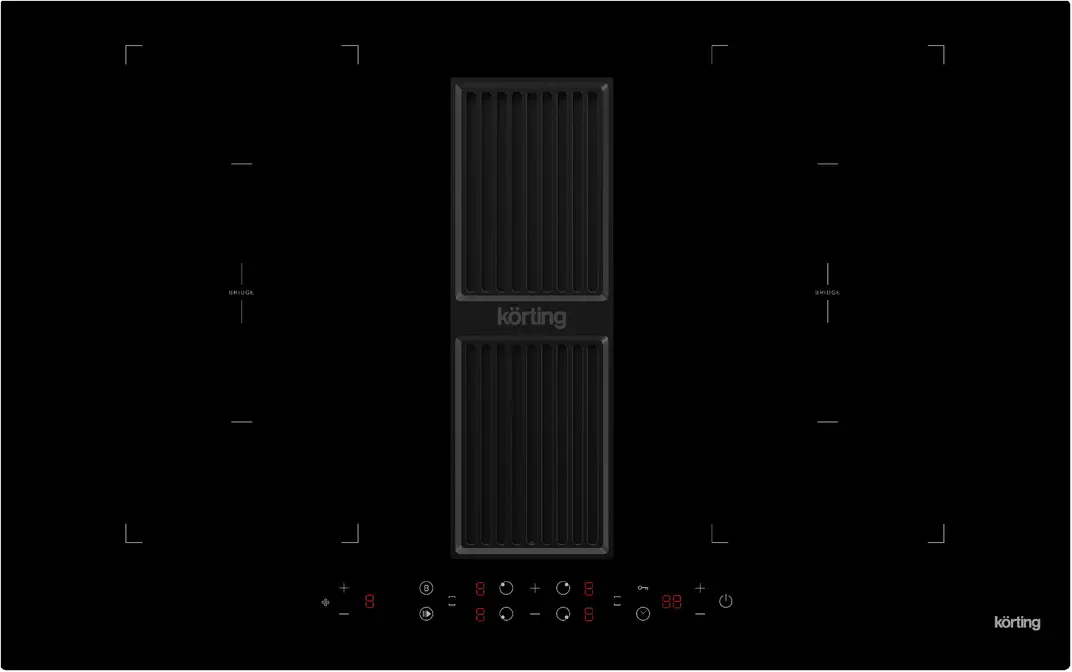 Варочная панель с интегрированной вытяжкой Korting HIBH 84980 NB фото 1
