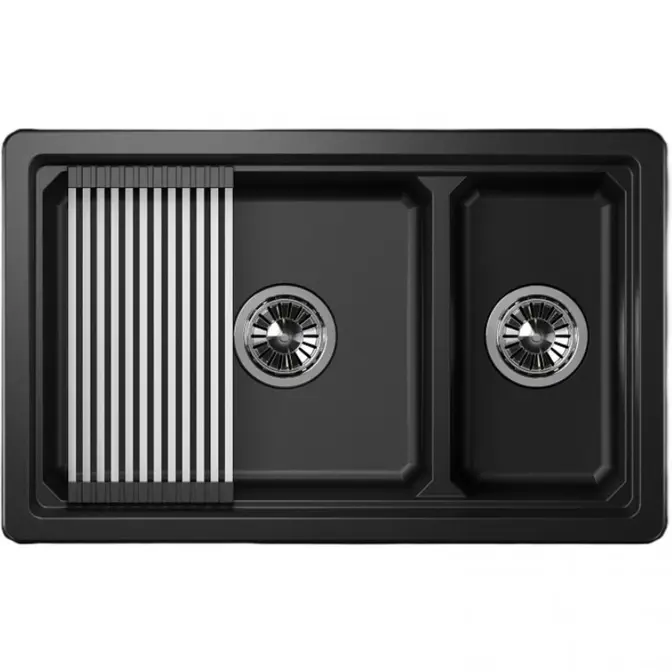Мойка GRANULA Kitchen Space 7304U, ЧЁРНЫЙ фото 2 Мойка GRANULA Kitchen Space 7304U, ЧЁРНЫЙ фото 2
