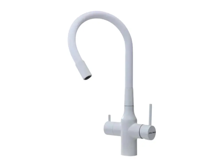 Смеситель Paulmark SALIX Sa213419-WH белый матовый фото 2 Смеситель Paulmark SALIX Sa213419-WH белый матовый фото 2