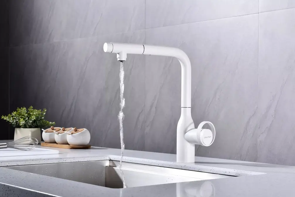 Смеситель Paulmark URBAN Ur213104-WH белый матовый фото 4 Смеситель Paulmark URBAN Ur213104-WH белый матовый фото 4