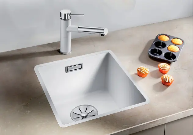 Мойка Blanco SUBLINE 320-F отводная арматура InFino®