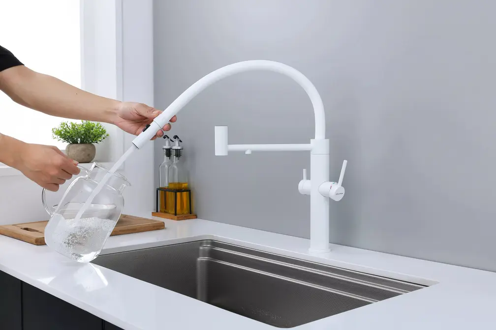 Смеситель Paulmark NEXUS Ne213999-WH белый матовый фото 6 Смеситель Paulmark NEXUS Ne213999-WH белый матовый фото 6