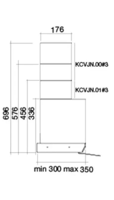 Воздуховод Falmec KCVJN.00#3 (для MOVE H185 + H185) фото 3 Воздуховод Falmec KCVJN.00#3 (для MOVE H185 + H185) фото 3