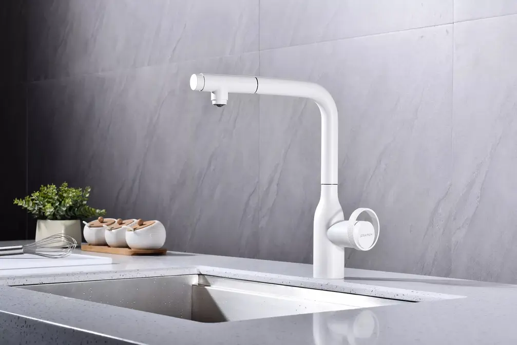 Смеситель Paulmark URBAN Ur213104-WH белый матовый фото 2 Смеситель Paulmark URBAN Ur213104-WH белый матовый фото 2