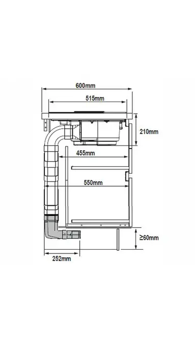 Комплект рециркуляции для вывода в цоколь Elica KIT0199835 фото 3