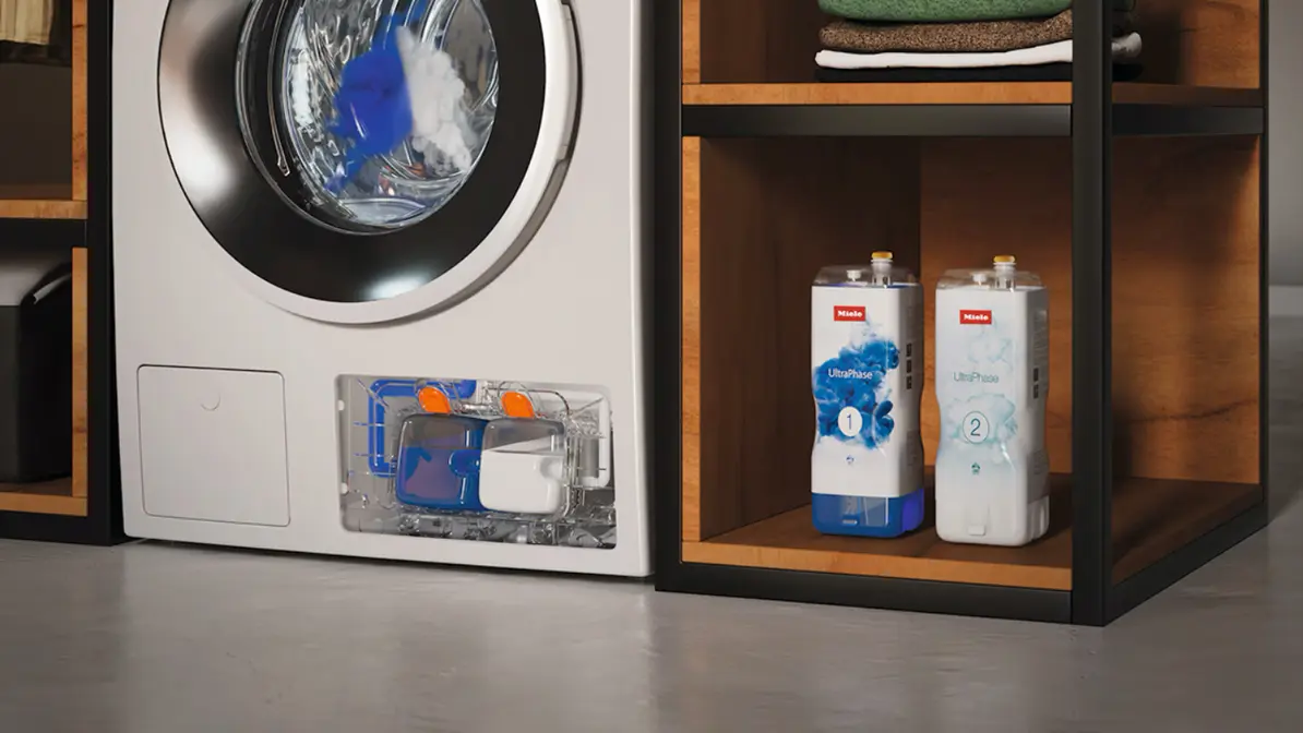 Жидкие моющие средства для стирки Miele UltraPhase 1+2, коробка 6 бутылок фото 5