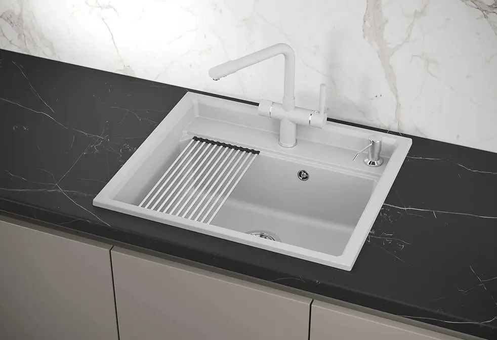 Мойка GRANULA Kitchen Space 6003, ЧЁРНЫЙ фото 5