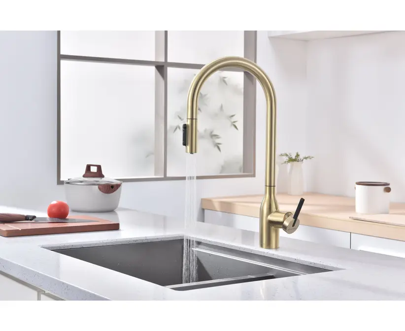 Смеситель Paulmark UNIVERSAL Un213880-LG светлое золото фото 8