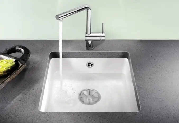 Мойка Blanco SUBLINE 375-U керамика отводная арматура InFino®