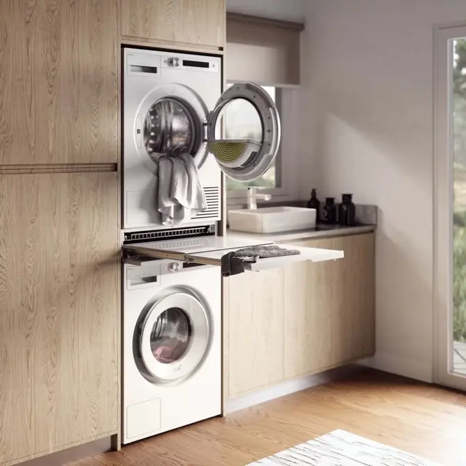 Выдвижная полка с корзиной для белья Asko HDB115 W фото 4