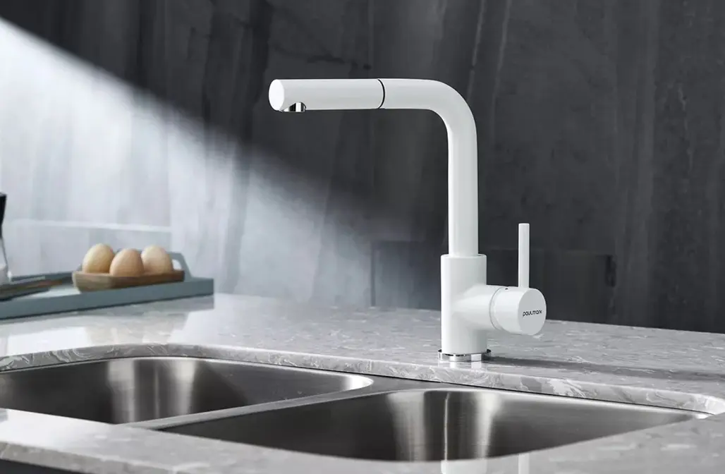 Смеситель Paulmark KASSEL Ka214311-WH белый матовый фото 3 Смеситель Paulmark KASSEL Ka214311-WH белый матовый фото 3
