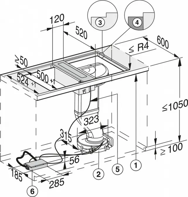 Встраиваемая вытяжка Miele CSDA 7001 FL фото 4