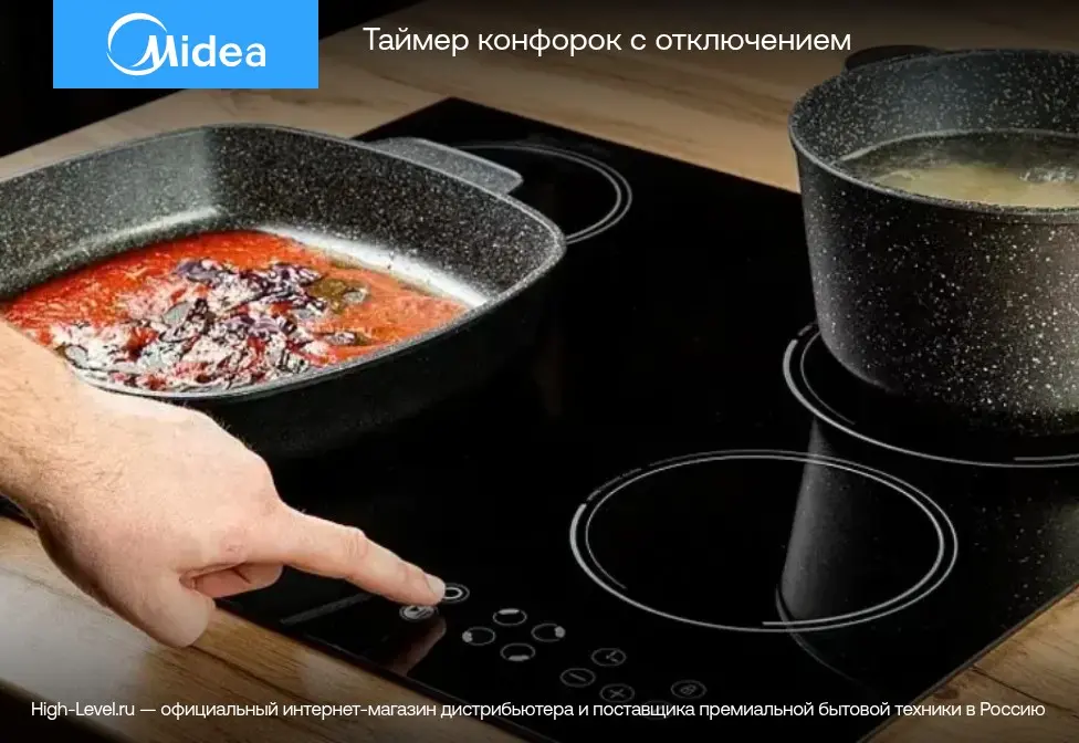 Индукционная стеклокерамич. панель Midea MIH67787F фото 10