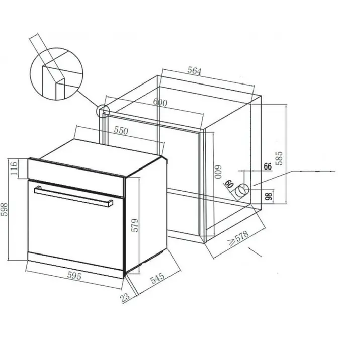 Духовой шкаф DeLonghi DEO 615 NB TENNA фото 3