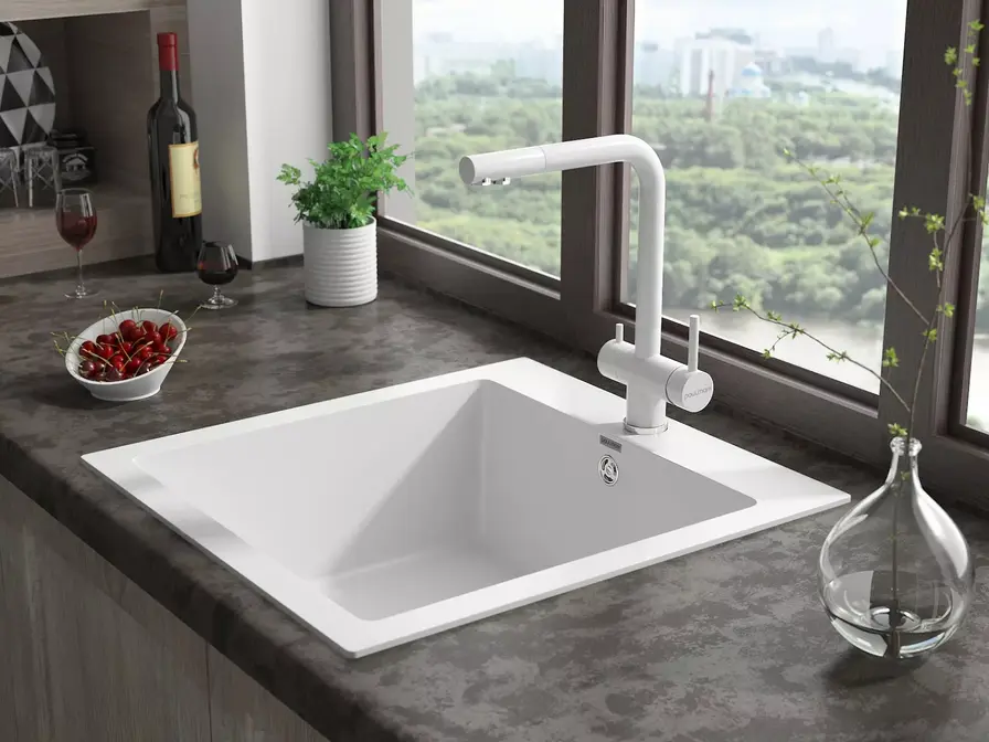 Смеситель Paulmark SKALEN Sk213020-WH белый матовый фото 2 Смеситель Paulmark SKALEN Sk213020-WH белый матовый фото 2