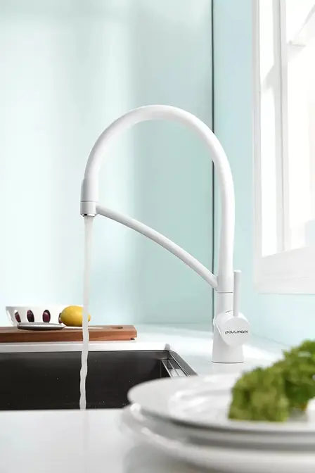 Смеситель Paulmark SIEGEN Si213111-WH белый матовый фото 4 Смеситель Paulmark SIEGEN Si213111-WH белый матовый фото 4