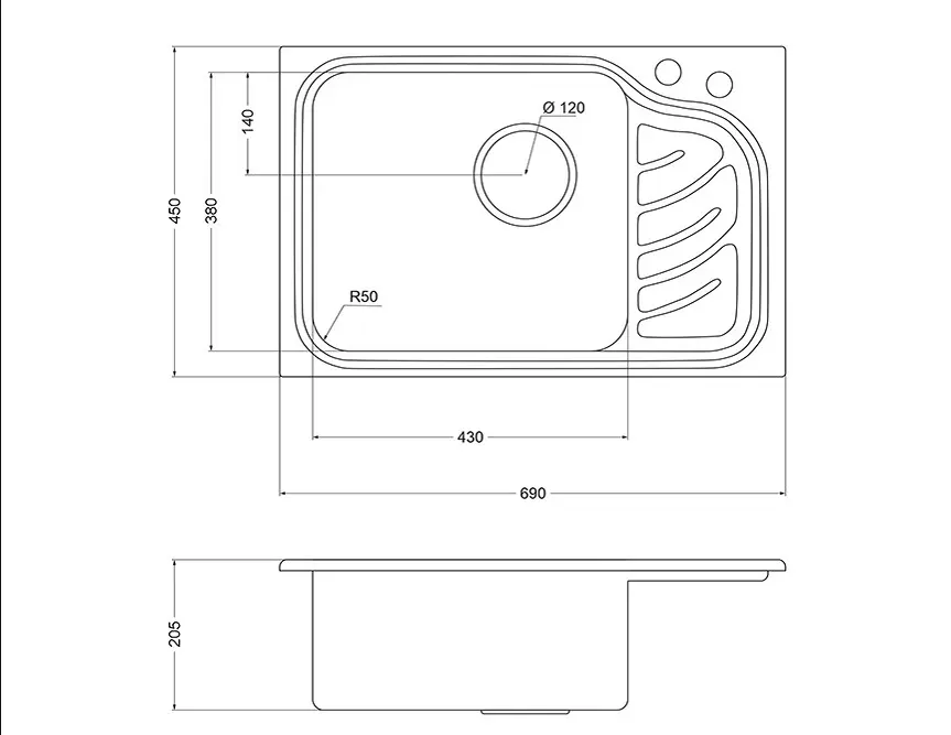 Мойка Oulin OL-327L фото 3
