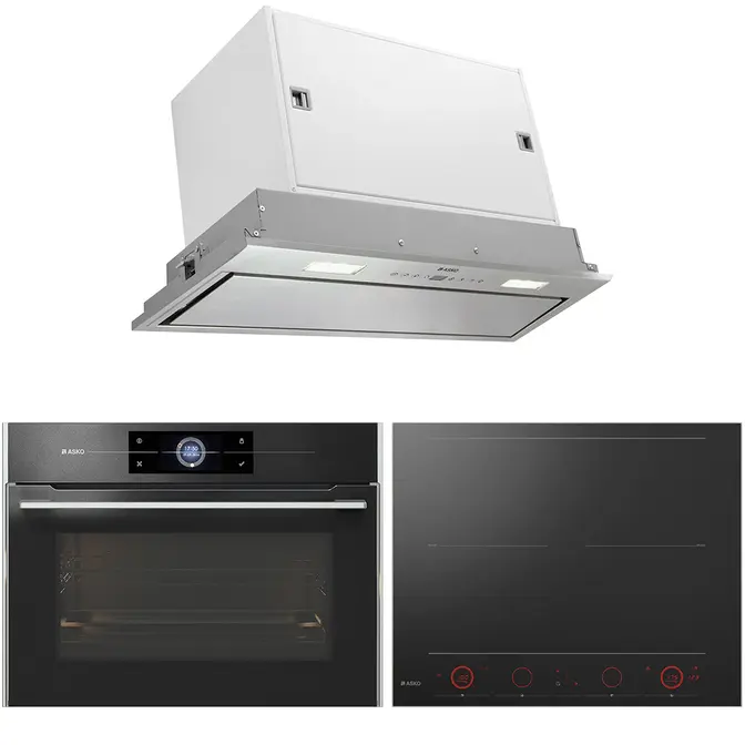 Asko (варочная панель HID654GC + духовой шкаф OCM8478G + вытяжка CC4527S)