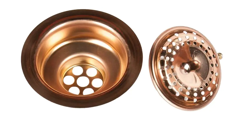 Декоративная фурнитура для 3 1/2 Eton 50D;Eton 45D;Eton 60D Small (ручка кл-авт., заглушки вып и перел.) медь фото 4
