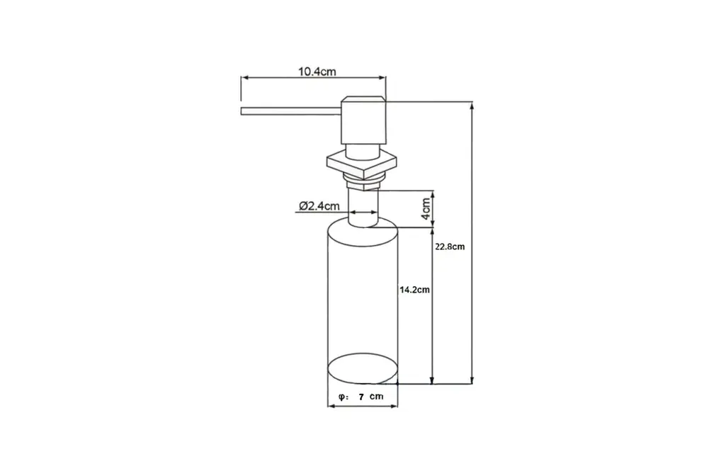 Дозатор Oulin OL-401FS сатин фото 2