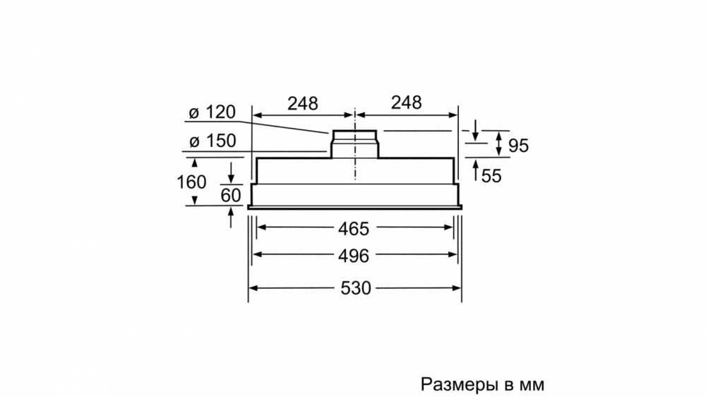 Встраиваемая вытяжка Bosch DHL555BL фото 4