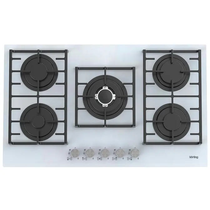 Газовая стеклянная варочная панель Korting HGG 9835 CTW фото 1