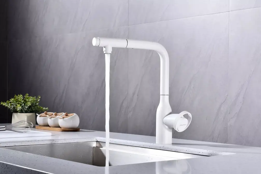 Смеситель Paulmark URBAN Ur213104-WH белый матовый фото 3 Смеситель Paulmark URBAN Ur213104-WH белый матовый фото 3
