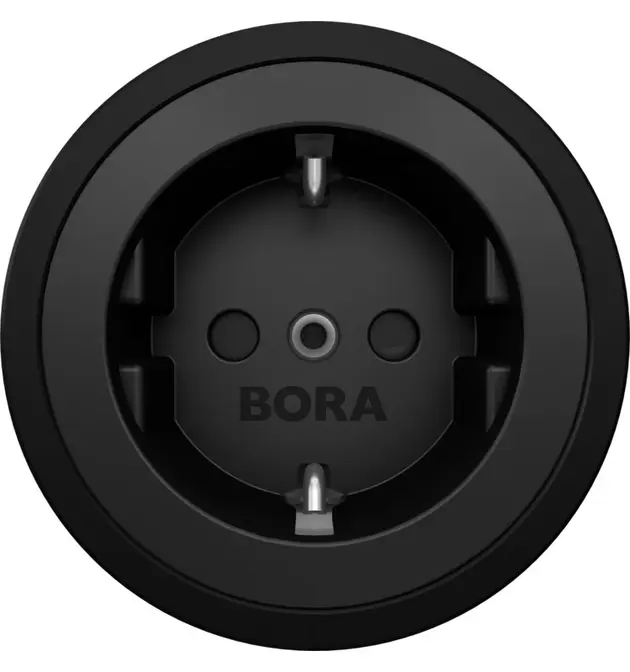 Розетка BORA USTFAB тип F All Black Розетка BORA USTFAB тип F All Black