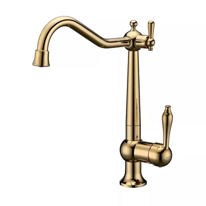 Смеситель Paulmark RETRO Re213226-G золото фото 1 Смеситель Paulmark RETRO Re213226-G золото фото 1