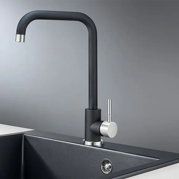 Смеситель GRANULA Standart ST-4033, ШВАРЦ фото 2 Смеситель GRANULA Standart ST-4033, ШВАРЦ фото 2