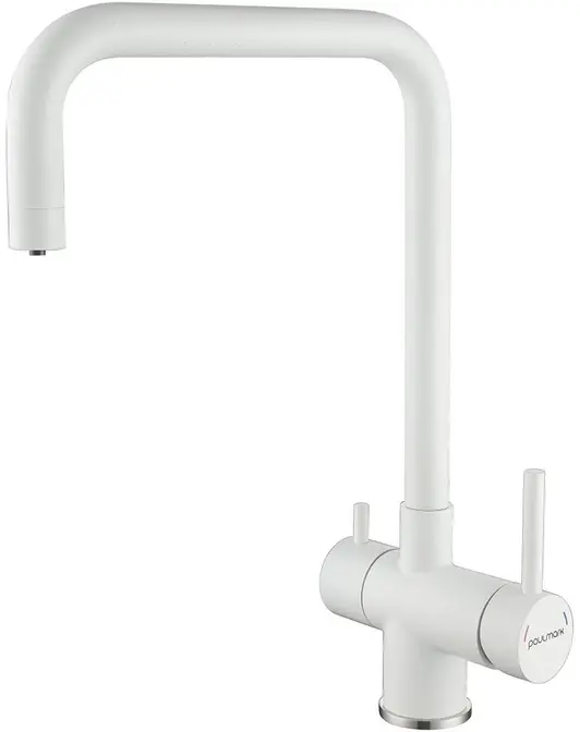 Смеситель Paulmark WETTER We213030-WH белый матовый фото 1 Смеситель Paulmark WETTER We213030-WH белый матовый фото 1
