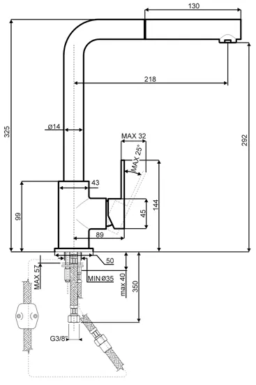 Смеситель Smeg MID1CR фото 3