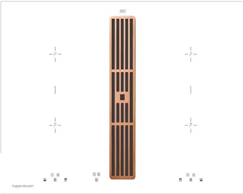 Индукционная стеклокерамич. панель Kuppersbusch KMI 8500.0 WR Copper фото 1