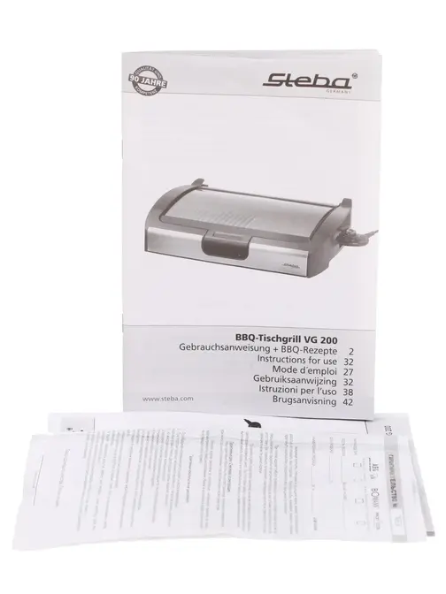 Гриль/барбекю Steba VG 200 BARBECUE TABLE GRILL фото 8