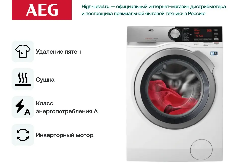 Стиральная машина AEG L8WBC61SR фото 9