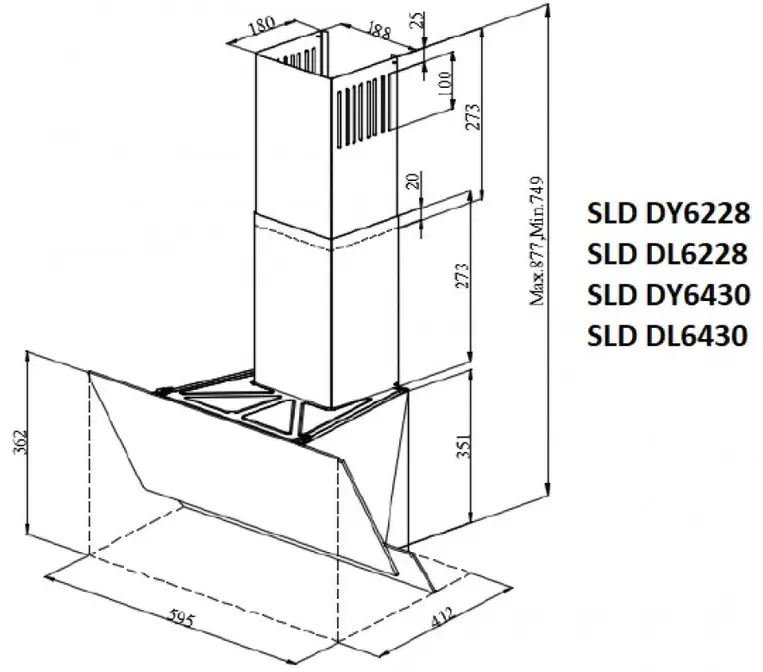 Вытяжка Schaub Lorenz SLD DY6228 фото 7