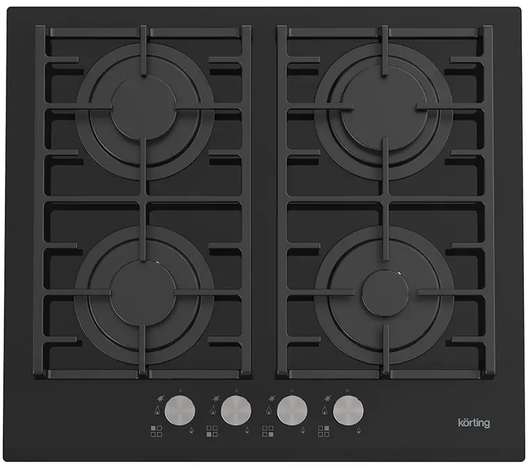 Газовая стеклянная варочная панель Korting HGG 6805 CN фото 1