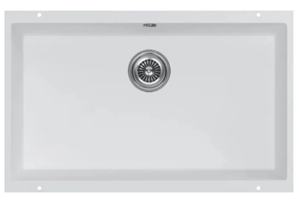 Мойка кухонная KUCHENSTERN UNDER 80 103WH10 Белый фото 1