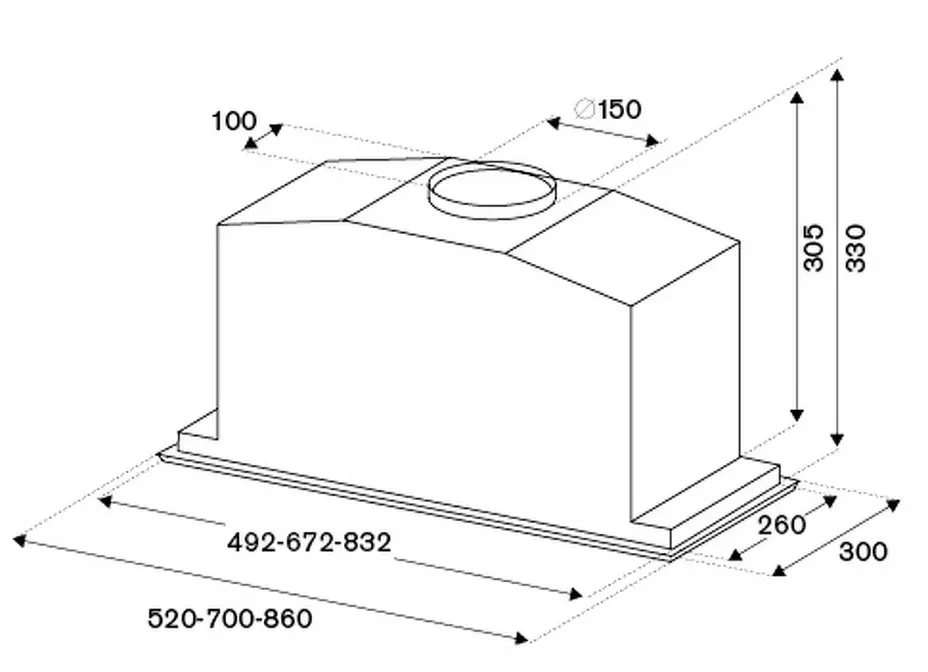 Встраиваемая вытяжка Bertazzoni KIN52MOD1XC фото 4 Встраиваемая вытяжка Bertazzoni KIN52MOD1XC фото 4