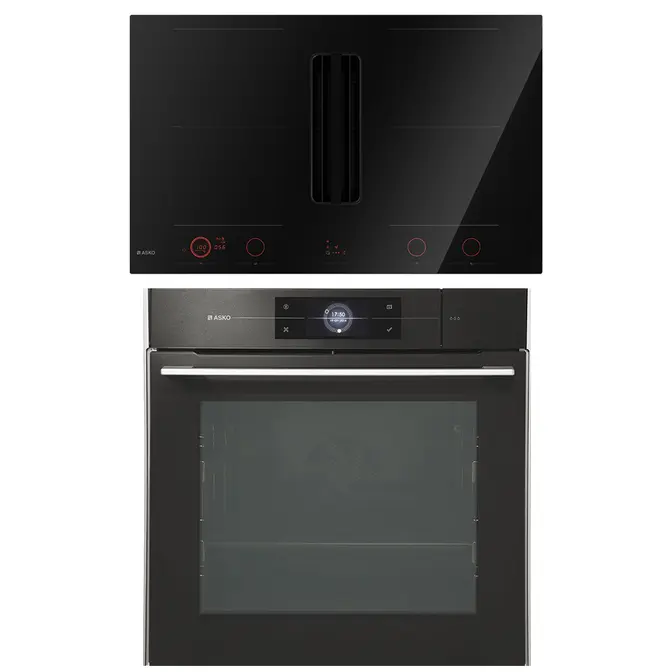Asko (варочная панель с вытяжкой HIHD854GF + духовой шкаф OCS8678G)